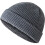 Wintermütze Unisex Strickmütze Dick Warm Dunkelgrau 1