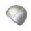 Waterproof High-Elastic Swim Cap PU Coated Silver 1