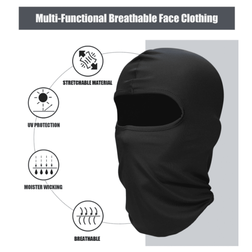 Ski Mask Full Face Cover UV Protection Cooling 9 Pcs 1