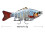 Swim Bait Fishing Lure Multi-Joint 10cm 3-Pack 3