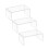 Clear Acrylic Shoe Risers Display 3 pcs 20x8x6 in 4