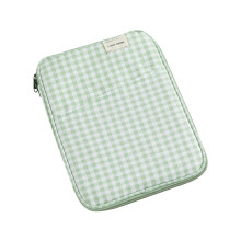 Plaid Tablet Bag 13 Inch with Pocket Storage