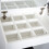Dressing Table with Mirror and Stool, White 6