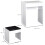 Dressing Table with Mirror and Stool, White 2