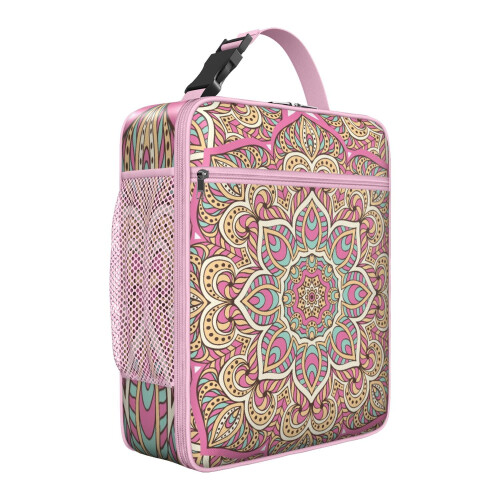 Mandala Psychedelic Bento Box Bag Thermal Reusable Lunch