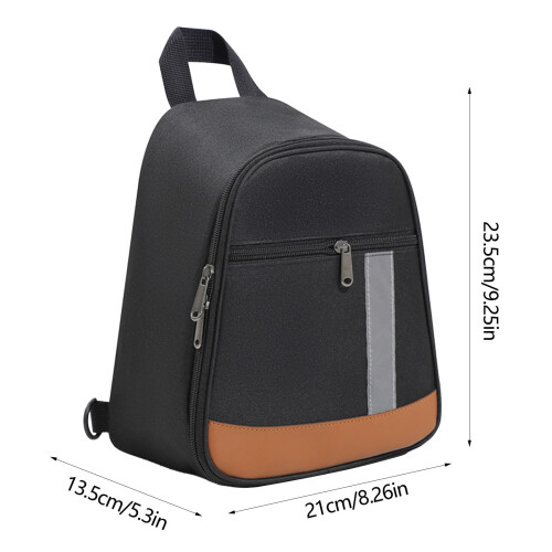 Portable insulated shoulder bag with lunch box 1 pc 1