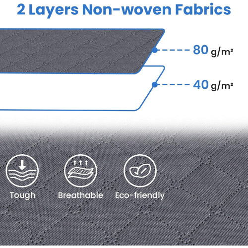 Storage Bags Foldable Thick Fabric with Handles 8-Pack 1