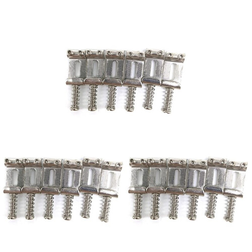 18 Roller Bridge Pull String Code Electric Guitar Saddle for STRATOCASTER Telecaster Electric Guitar Accessories Silver