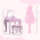 Kids Vanity Table with Mirror, Stool 2