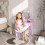 Kids Vanity Table with Mirror, Stool 3