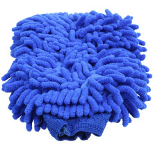 4X Guanto in Microfibra di Alta Qualità in Microfibra Super Assorbente E Guanto in Cera, Guanto Da Autolavaggio (Blu)