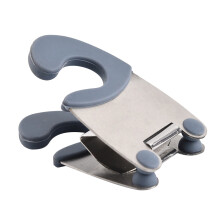 Pince à casserole en acier inoxydable avec poignée en silicone (1 pièce)