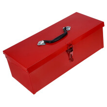 Boîte à outils en métal pour le rangement de petites pièces, 30 x 20 x 15 cm, rouge