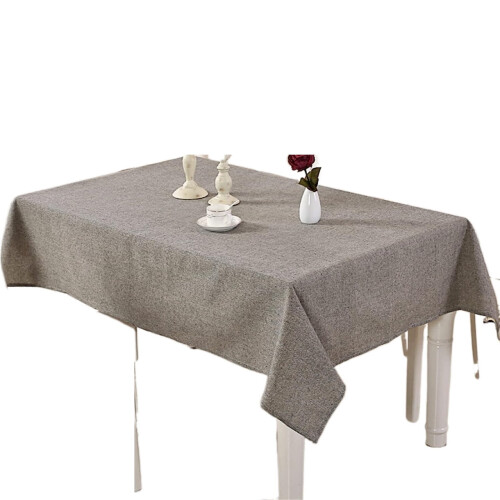 Nappe en coton uni teinte en fil rectangulaire
