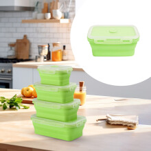Ensemble de boîtes de conservation en silicone de 1200 ml