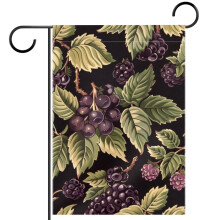 Drapeau de jardin à motif mûre, 30 x 45 cm, double face