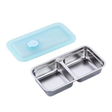 Boîtes de conservation des aliments en acier inoxydable avec couvercles, lot de 12