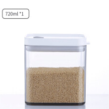 Boîte de rangement pour céréales en plastique avec couvercle (lot de 4)