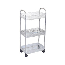 Étagère de rangement en plastique transparent avec chariot (1 unité)