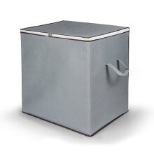 Sac de rangement à fermeture éclair en tissu non tissé pour panier à linge (1 pièce)