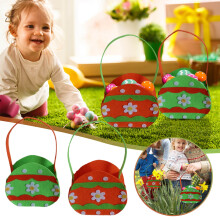 Seau à bonbons de Pâques en toile, lot de 2