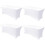 Tischdecken aus Stretch-Spandex, weiß, 4er-Pack 1