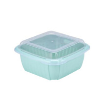 Double Layer Drainage Basket Food Grade Plastic 1 Piece