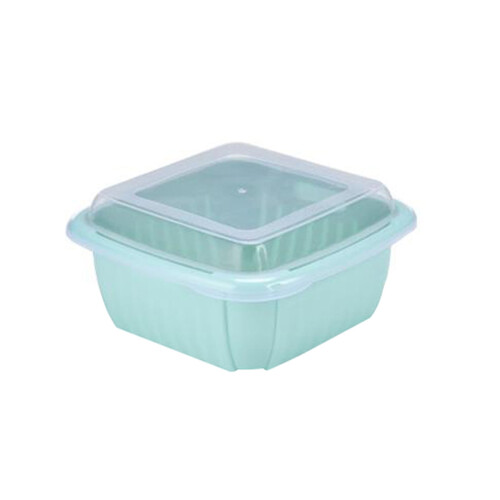 Double Layer Drainage Basket Food Grade Plastic 1 Piece