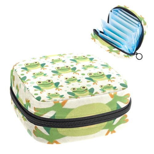 Φορητή τσάντα αποθήκευσης σερβιετών Green Frog1Pack