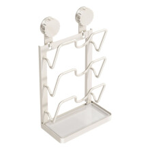 Porte-couvercles de cuisine en forme de U avec plateau et support pour cuillères en acier