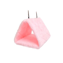 Hamac en polaire pour petits oiseaux, nid triangulaire