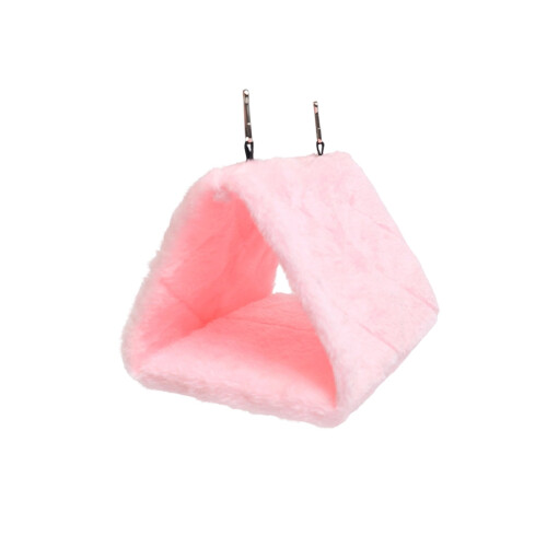 Hamac en polaire pour petits oiseaux, nid triangulaire