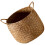 Panier à linge tressé pour composition florale de bureau 1