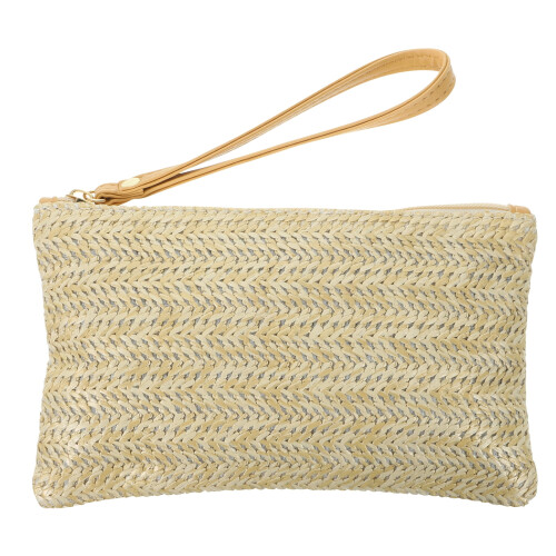 Τσάντα τσαντάκι Stri Straw Bohemian Wristlet1 τεμάχιο