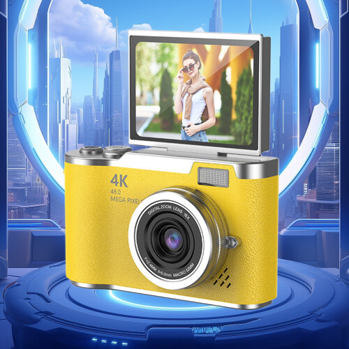 Digital Camera for Students 48MP 2.4-inch Flip Screen