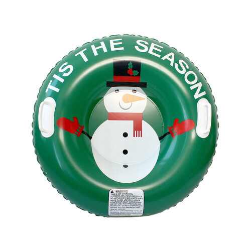 Inflatable Snow Tube Sled Hard Bottom Handle 1pc