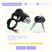 37100-35F20 Contactslot met Contactsleutel, Geschikt voor GSX-R600 GSX-R750 2000-2003 Marine & Motorfiets