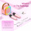 Bluetooth Karaoke Machine Portable with 2 Mics Pink 7