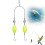 Double Hook Reverse Bottom Rig Swimming Bait 1PC 1