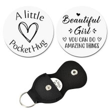 PU Leather Keychain for Girls You Can Do Amazing Things