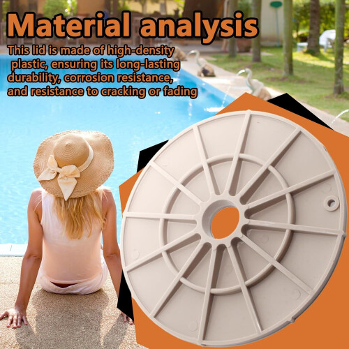 Beige ABS Valve Lid Replacement for Pool and Spa Fittings 2
