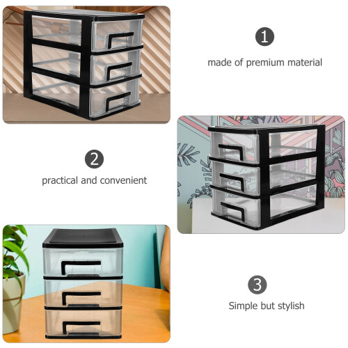 Portable Bedroom Drawer Storage Rack Plastic 1 Pack 2