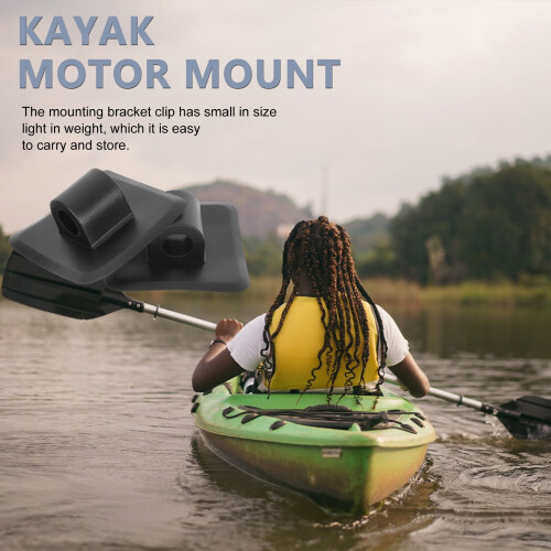 Kayak Motor Support Rack Black Plastic 2 Pieces 2