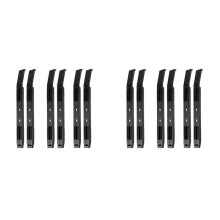 6Pairs Hard Drive Rails Chassis Cage Accessories Drive Bay Slider Plastic Rails for 3.5 to 5.25 Hard Drive Tray