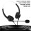 USB Headset with Mic Noise-Cancelling Lightweight Wired for 8