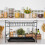 Kitchen Cutlery Rack Adjustable Black Storage Shelf 8