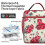 Floral Lunch Box Carrier Waterproof Soft Cooler Bag 4