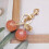 Δερμάτινο μπρελόκ Cherry Bag Charm για γυναίκες 1 τεμ. 2