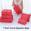 Travel Packing Cubes Set 7 Pieces Lightweight Orange Red 2