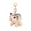 White Tiger Keychain Plush Mini Stuffed Animal with Clip 1